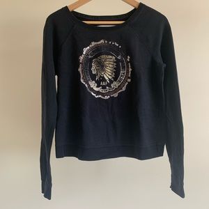 Abercrombie and Fitch Navy Blue Sweatshirt